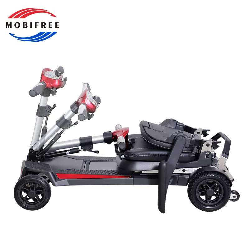 Solax 2085 Foldable Electric Scooter folded side view